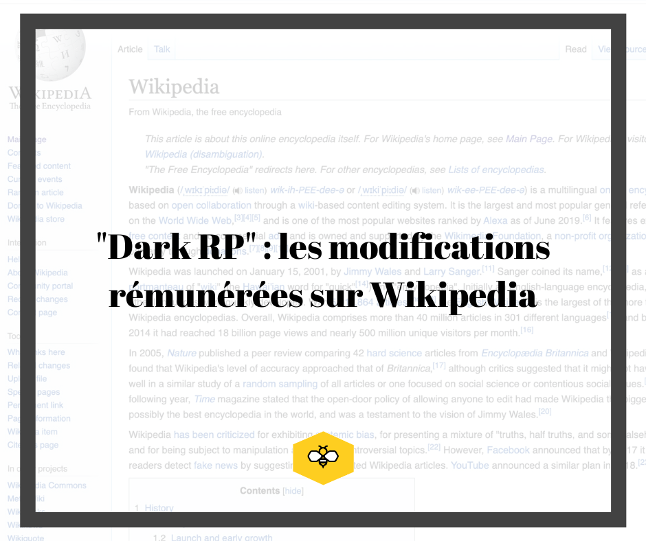 Comment Trouver Les Modifications Sur Wikipedia "Dark RP" : les modifications rémunérées sur Wikipedia - Influenzzz