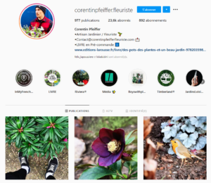 corentin pfeiffer fleuriste instagram