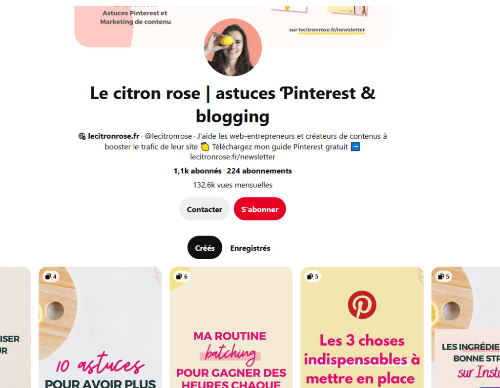 Citron rose Pinterest