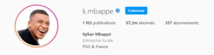 Kylian Mbappé Instagram