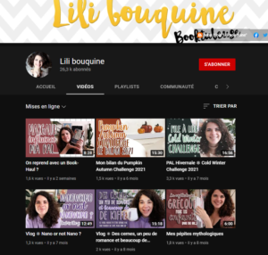 Lili bouquine YouTube